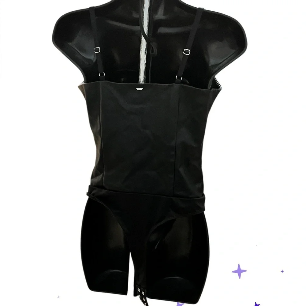 GUESS  faux leather bodysuit - Picture 2 of 5